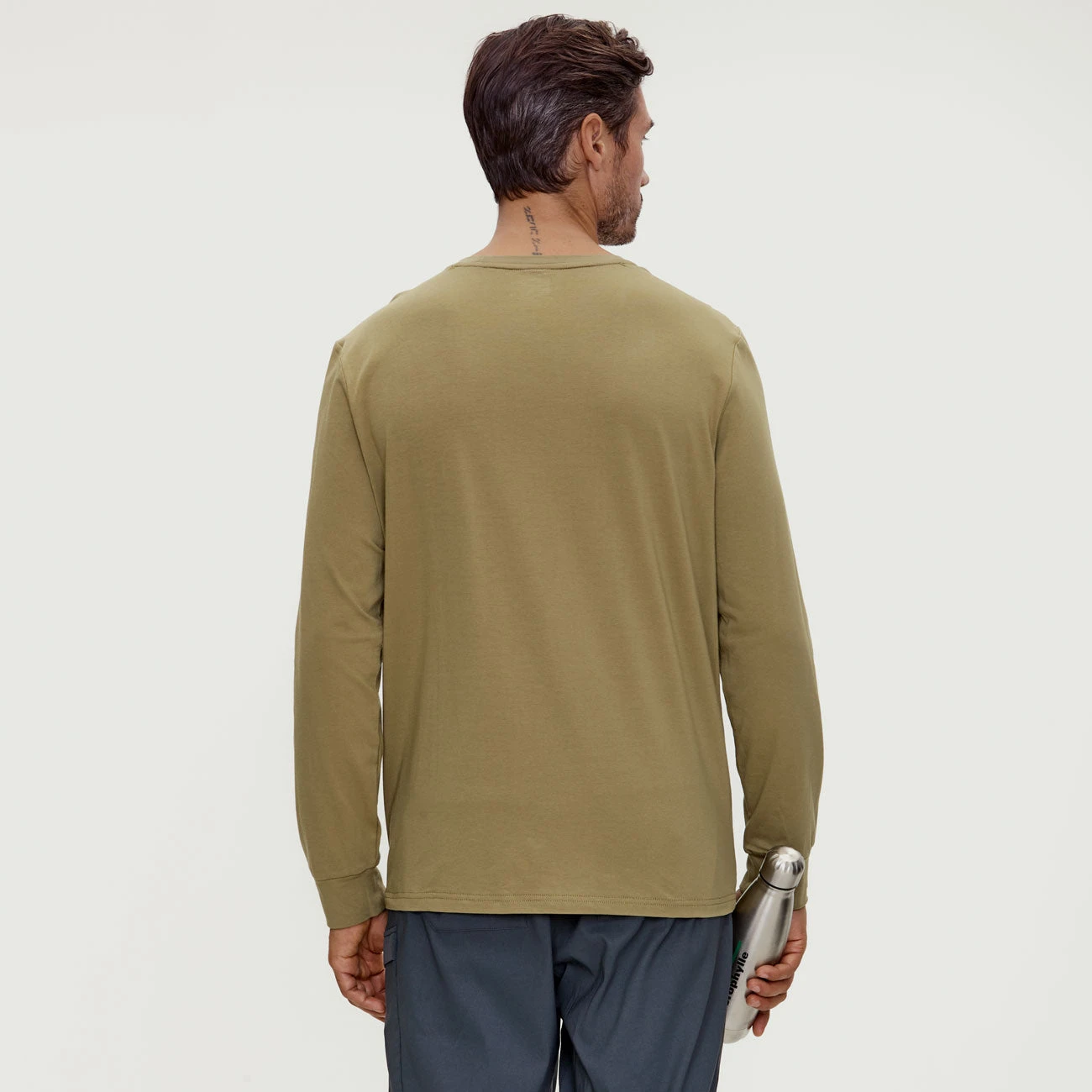 T-SHIRT ML CHLORO - Chandail Manche Longue Hommes - Chlorophylle 10 T-SHIRT ML CHLORO - Chandail Manche Longue Hommes - Chlorophylle – Image 8