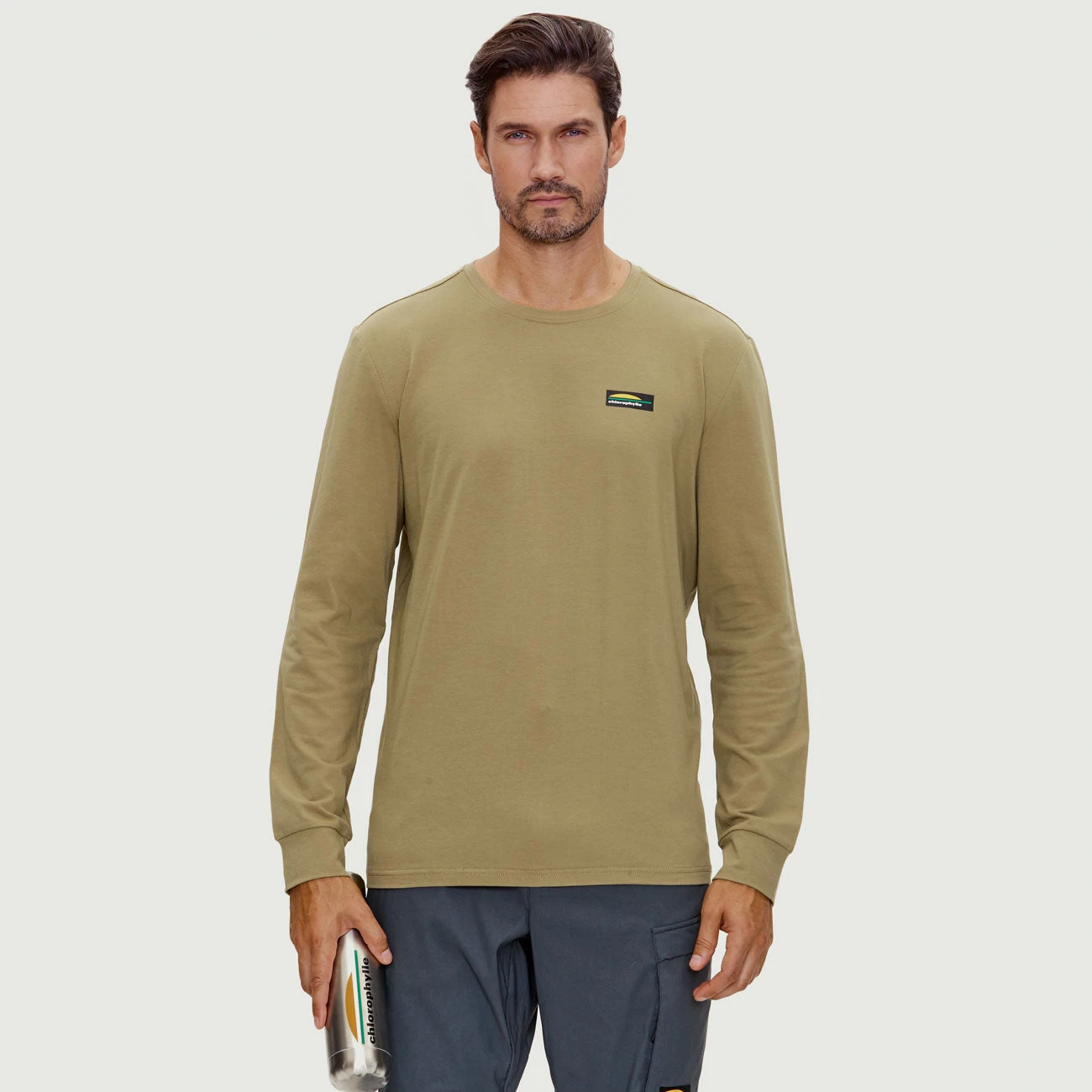 T-SHIRT ML CHLORO - Chandail Manche Longue Hommes - Chlorophylle 7 T-SHIRT ML CHLORO - Chandail Manche Longue Hommes - Chlorophylle – Image 5