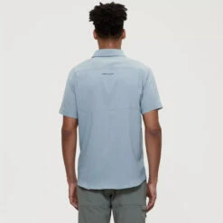 GASPÉ - Chemise à Manches Courtes Pour Hommes - Chlorophylle -Go Sport Boutique chlorophylle chemise mc gaspe bleu pale 167770 127 02 87d9a8fb ac46 4843 9aed 491288264bb9