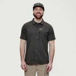 GASPÉ - Chemise à Manches Courtes Pour Hommes - Chlorophylle