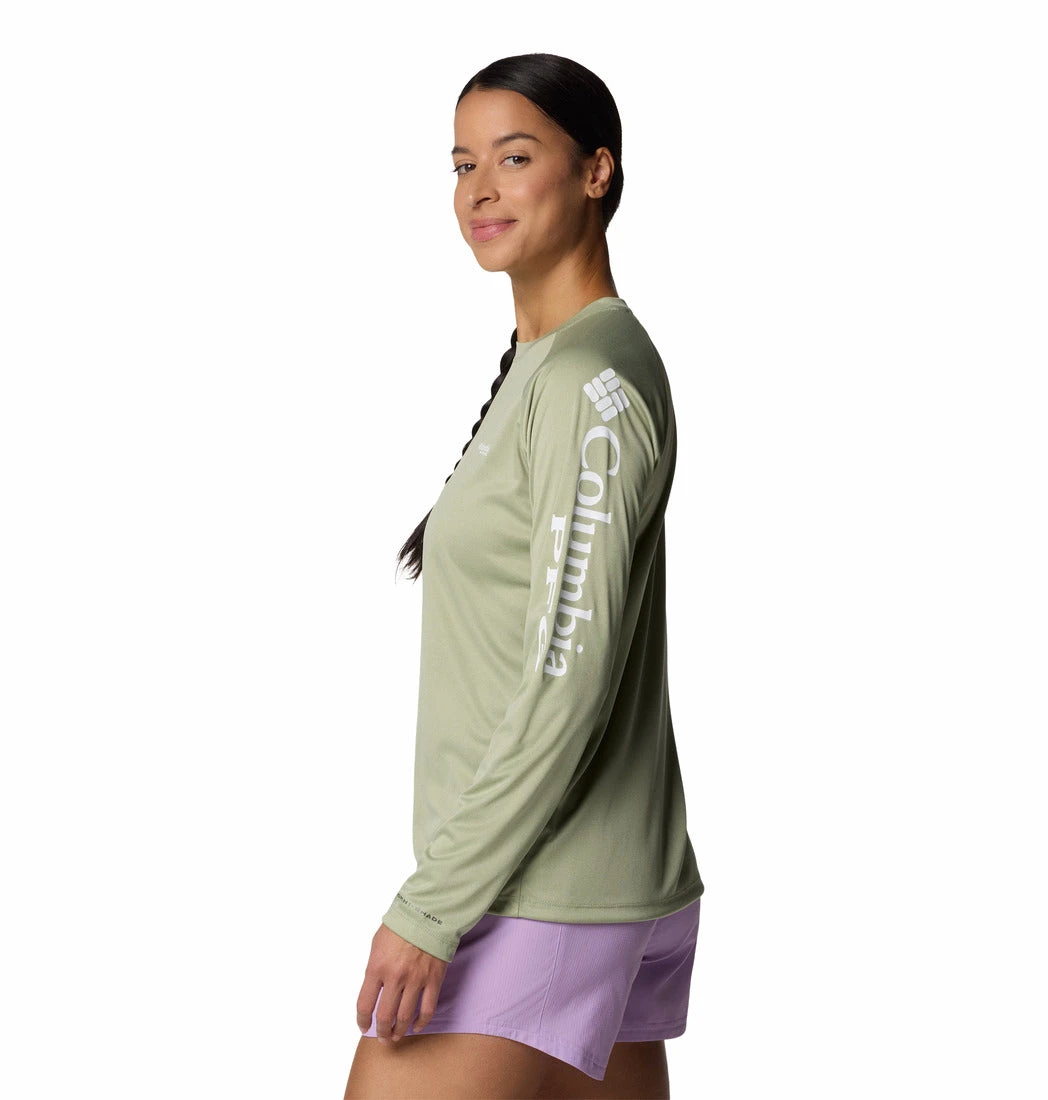 Chandail à Manches Longues Pour Femmes Columbia - TIDAL TEE HEATHER LS 6 Chandail à Manches Longues Pour Femmes Columbia - TIDAL TEE HEATHER LS – Image 4