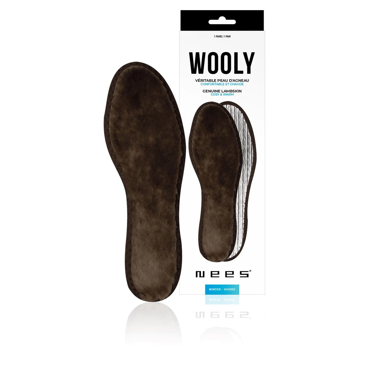 SEMELLES WOOLY - Semelles Chaudes - NEES 3 SEMELLES WOOLY - Semelles Chaudes - NEES