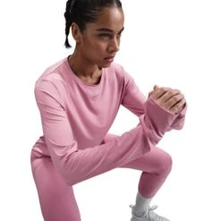 Chandail à Manches Longues Pour Femmes Nike - ONE CLASSIC 31 Chandail à Manches Longues Pour Femmes Nike - ONE CLASSIC -Go Sport Boutique nike nk one classic ls rose pale 506801 661 04