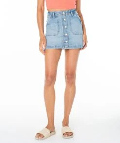 Jupe Jeans Pour Femmes Roxy - LIL SUNSHINE SKIRT -Go Sport Boutique roxy lil sunshine skirt bleu danub 104148 689 05