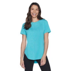 T-shirt Long Pour Femmes Skechers - GODRI SWIFT TUNIC -Go Sport Boutique skechers godri swift tunic turquoise 892129 670 9a1d1a32 6ec3 4a95 89e7 fadbd129504e