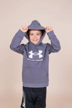 Coton Ouaté Pour Garçon (Junior) Under Armour - UA RIVAL GROS LOGO -Go Sport Boutique under armour canada chand rival fleece bl gris 137979 210 03