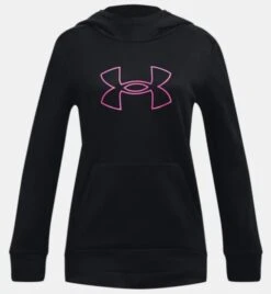 JR ARMOUR FLEECE BL HOODIE - Chandail à Capuchon Pour Filles - Under Armour -Go Sport Boutique under armour canada jr armour fleece bl hoodie noir 138996 812