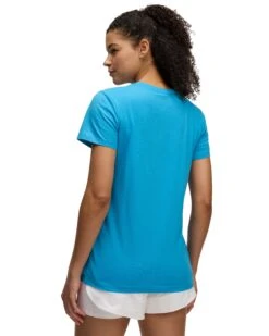 T-shirt Pour Femmes Under Armour - LIVE GRAPHIC SSC -Go Sport Boutique under armour canada live graphic ssc blanc bleu 740291 630 01
