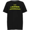 T-shirt Pour Enfants Under Armour - UA TECH SPLIT 2 T-shirt Pour Enfants Under Armour - UA TECH SPLIT -Go Sport Boutique under armour canada ua tech split ss noir jaune 138305 274