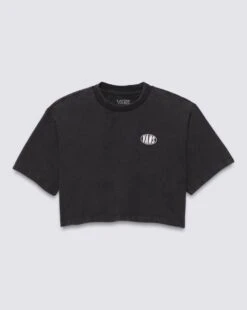 G OVAL WASH SS CROP - T-Shirt Crop Top Pour Filles (Junior) - VANS -Go Sport Boutique vans off the wall g oval wash ss crop noir 750108 812 03 9722891c 8794 4c67 9a7b 1e64c172c0a9